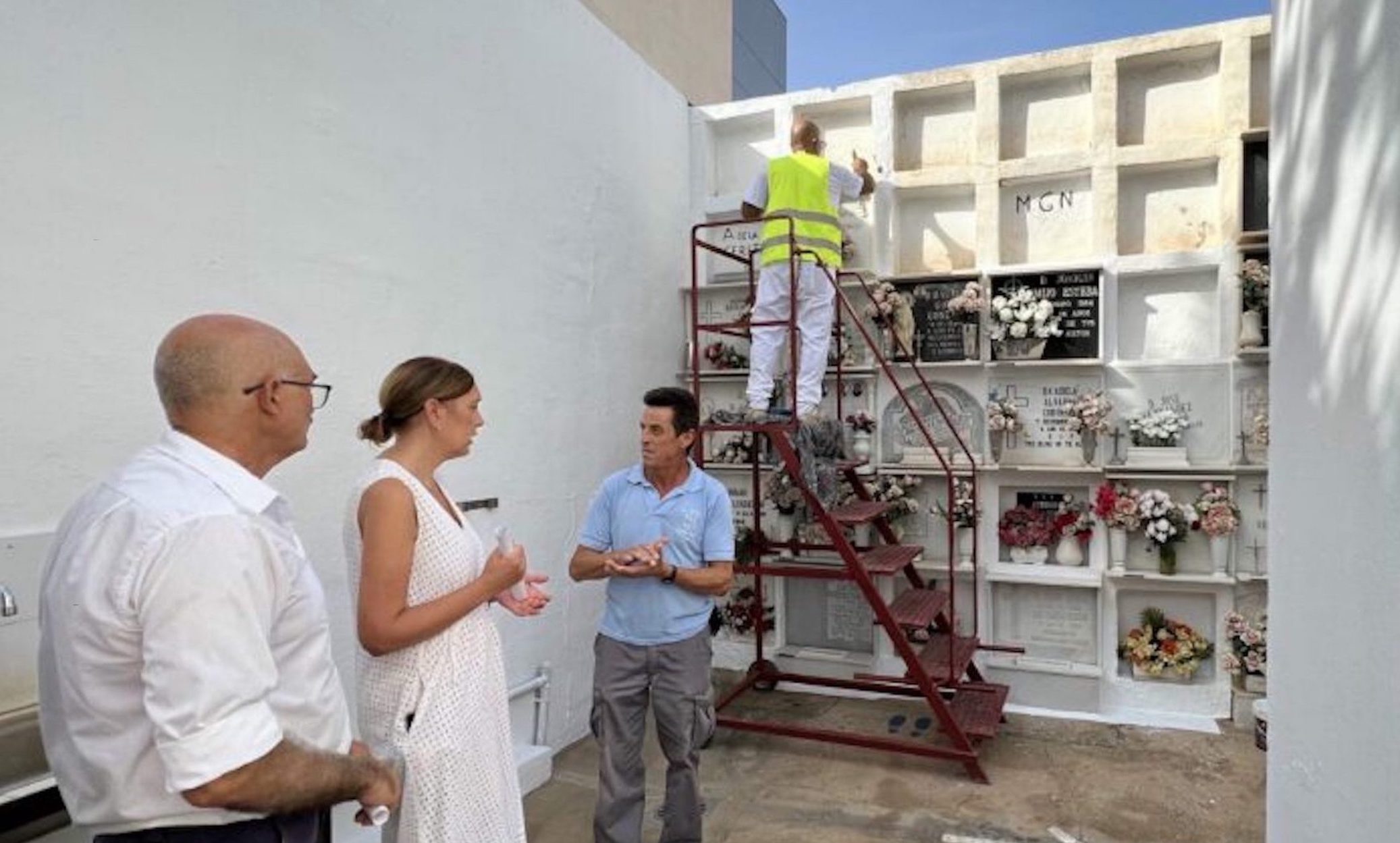 Acometen trabajos de reforma junto con una nueva rampa de acceso en el cementerio de San Miguel de Nerja