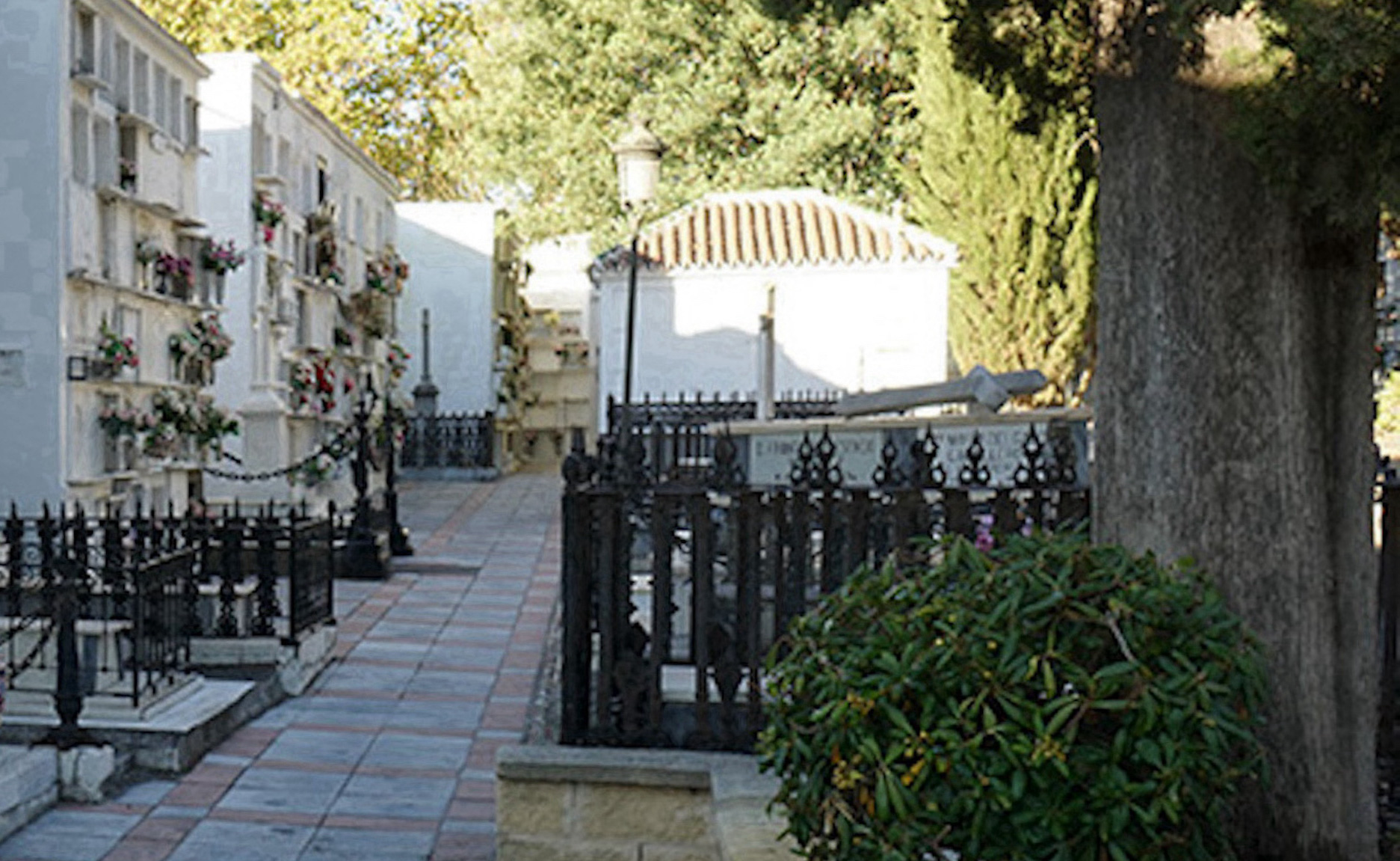 Los usuarios del cementerio de Coín denuncian el robo habitual de jarrones y flores de las sepulturas