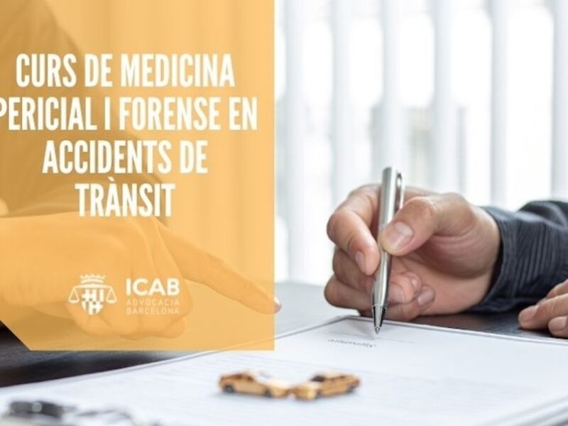 Curso ICAB de Medicina Pericial y Forense en accidentes de tráfico (2024) para abogados