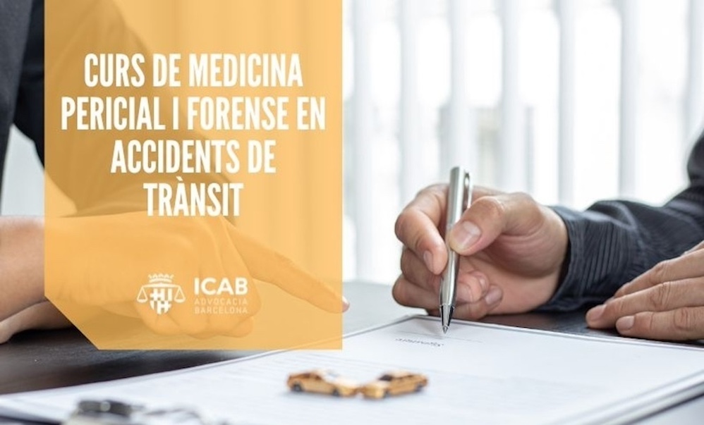 Curso ICAB de Medicina Pericial y Forense en accidentes de tráfico (2024) para abogados