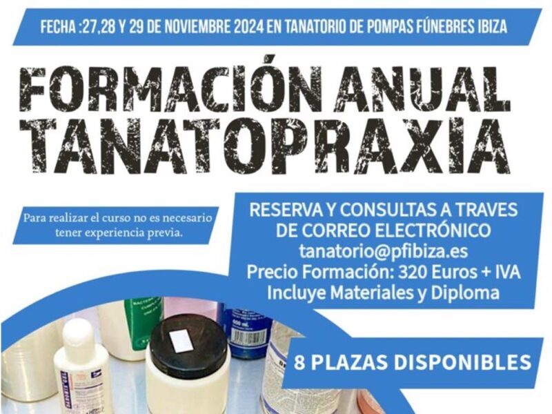 Pompas Fúnebres Ibiza impulsa la formación en tanatopraxia con curso intensivo en noviembre