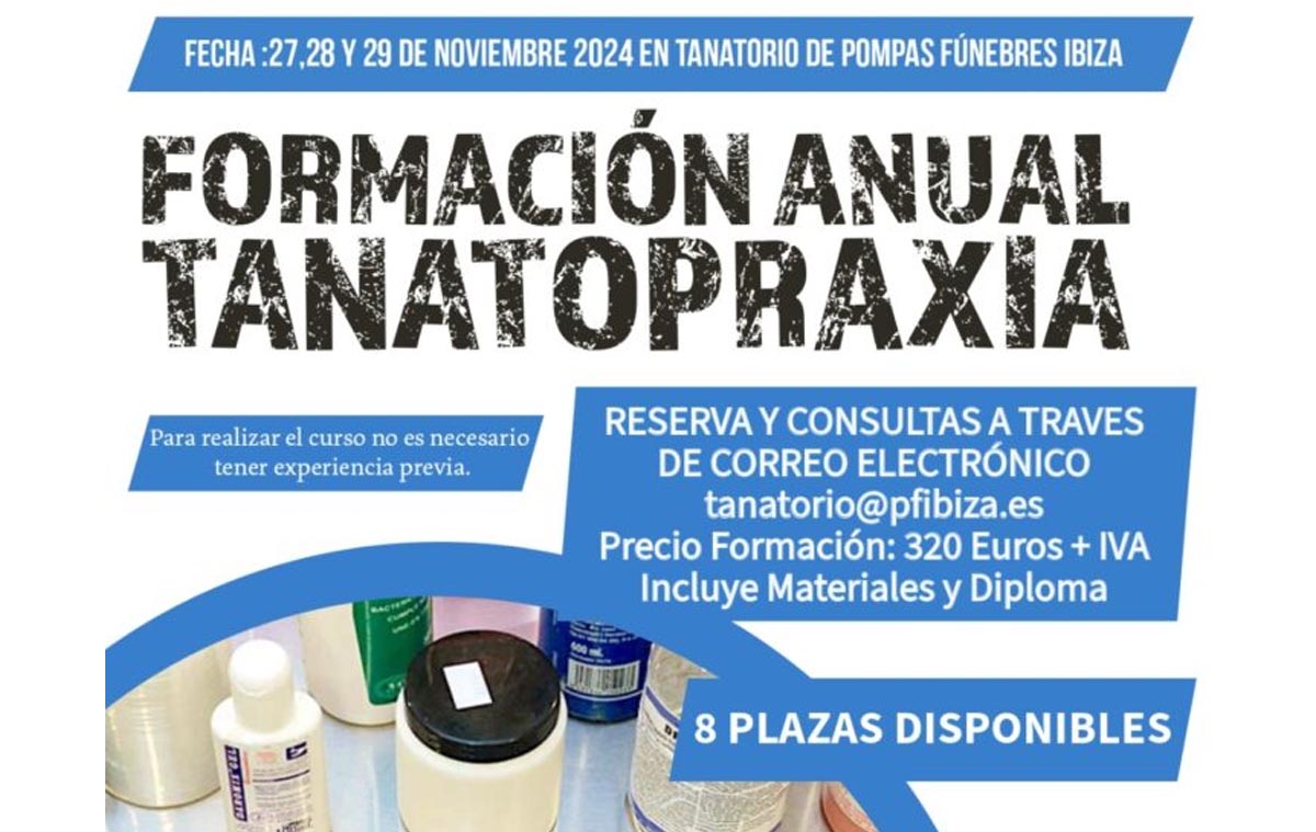 Pompas Fúnebres Ibiza impulsa la formación en tanatopraxia con curso intensivo en noviembre